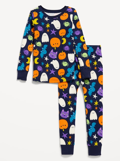 Printed Snug-Fit Pajama Set for Toddler & Baby - Obscure Night