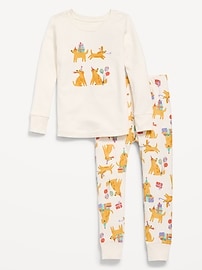 Image number 1 showing, Printed Snug-Fit Pajama Set for Toddler & Baby
