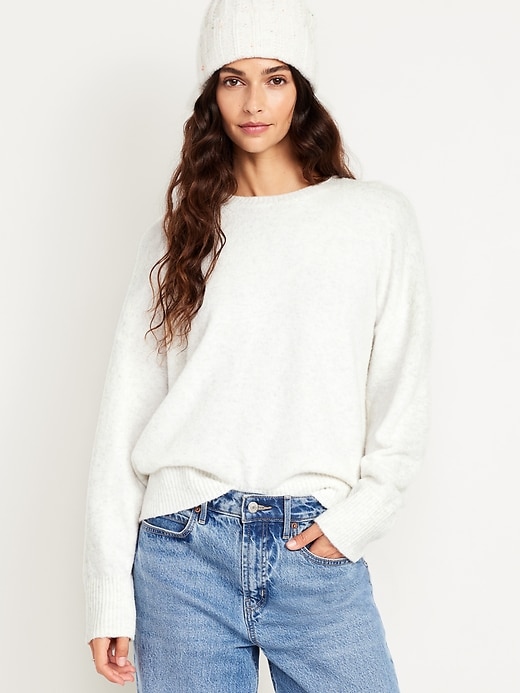 Image number 1 showing, Cozy Wool-Blend Crew-Neck Sweater