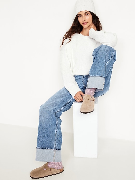 Image number 3 showing, Cozy Wool-Blend Crew-Neck Sweater