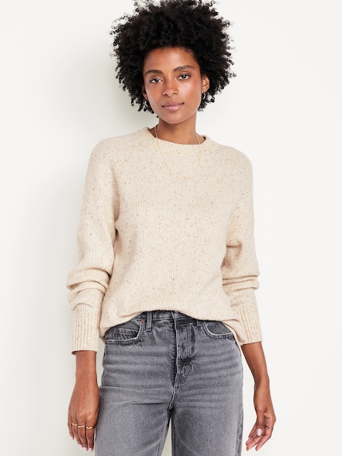 SoSoft Crew-Neck Tunic Sweater - Howlite