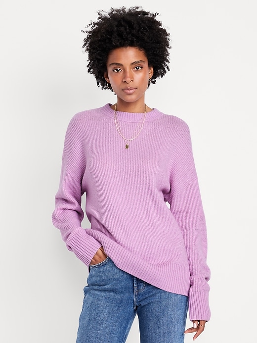 Image number 1 showing, SoSoft Crew-Neck Tunic Sweater