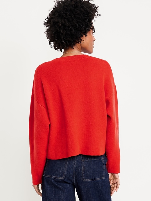 Image number 2 showing, SoSoft Cropped Crew-Neck Sweater