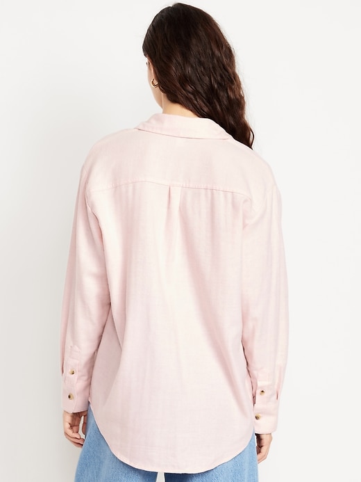 Image number 2 showing, Button-Down Boyfriend Shirt