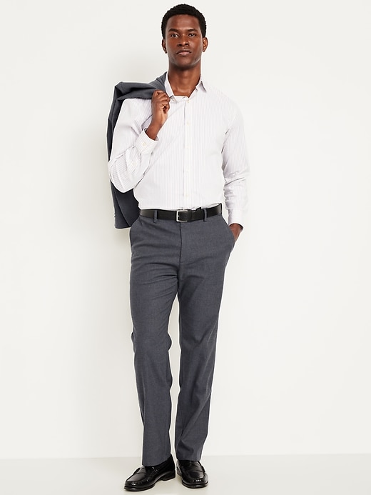 Image number 3 showing, 90's Straight Textured Trouser Pants