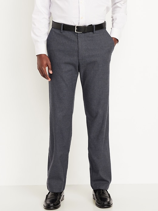 Image number 1 showing, 90's Straight Textured Trouser Pants