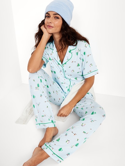 Image number 3 showing, Sunday Sleep Knit Jersey Pant Set