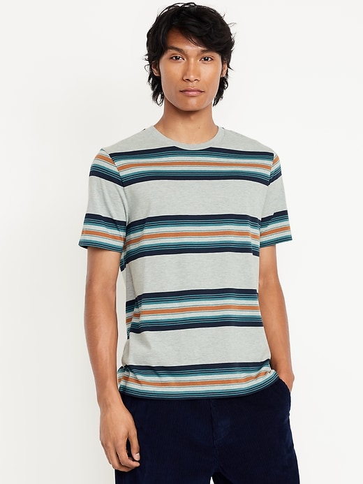 Image number 1 showing, Crew-Neck Striped T-Shirt