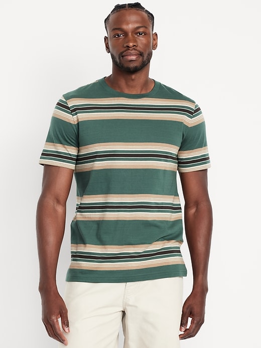 Image number 1 showing, Crew-Neck Striped T-Shirt