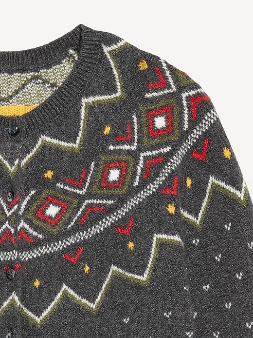 Image number 5 showing, SoSoft Cropped Fair Isle Cardigan Sweater