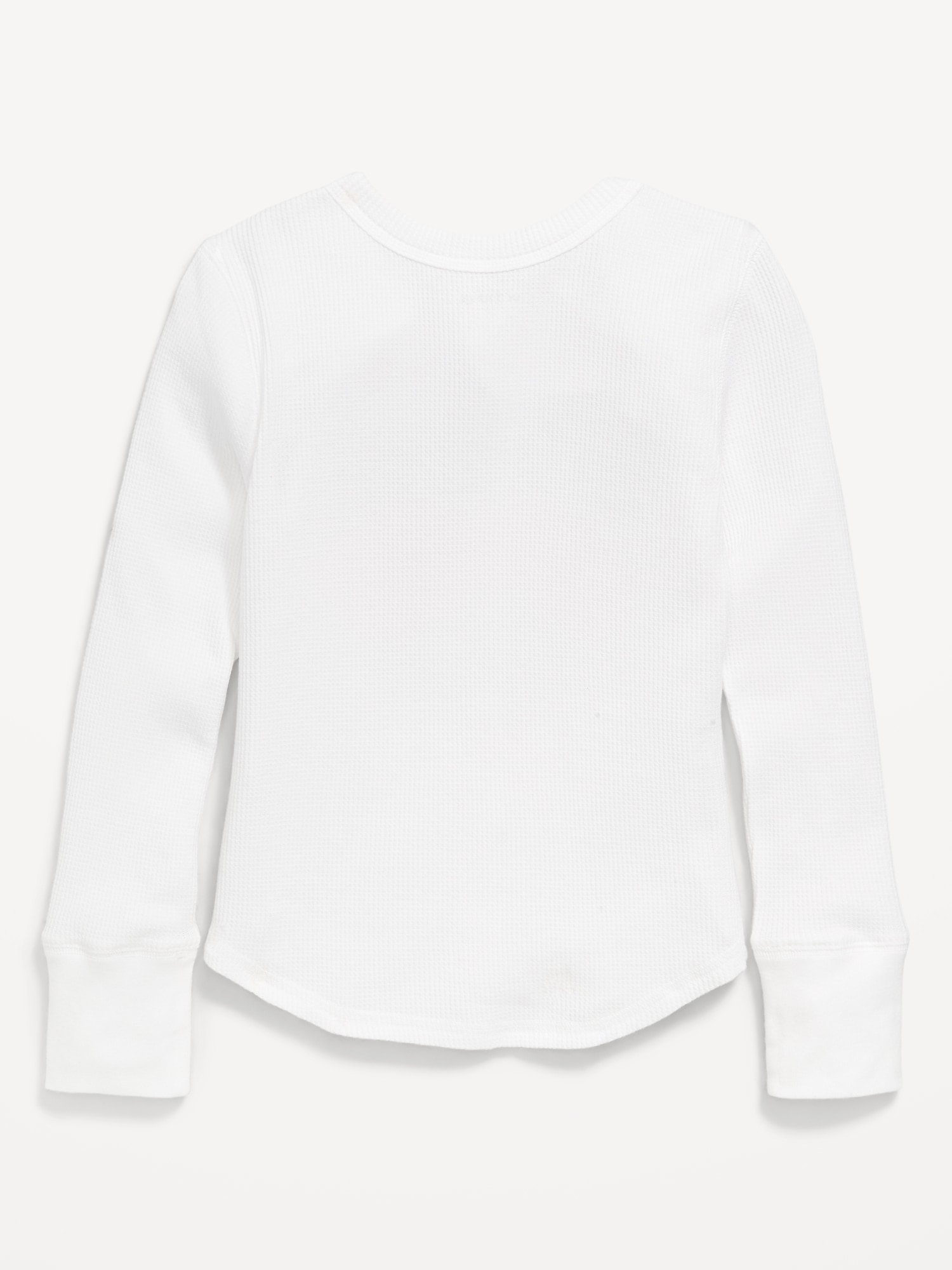 Long-Sleeve Logo Graphic Thermal-Knit T-Shirt for Girls