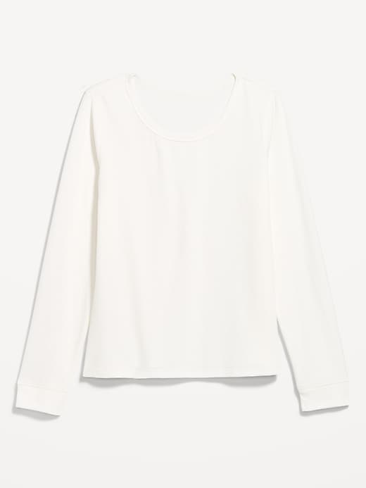 Image number 4 showing, Scoop-Neck Waffle Pajama Top