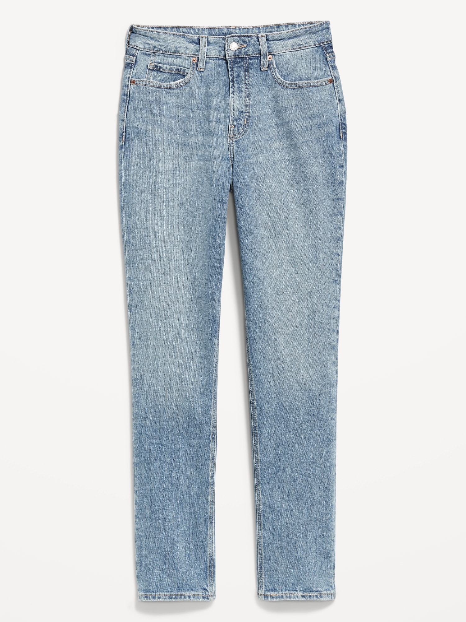 Curvy Extra High-Waisted Straight Jeans