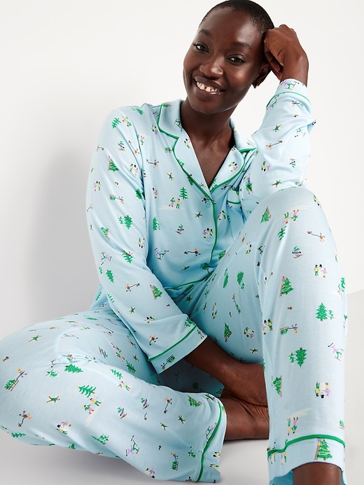 Image number 3 showing, Sunday Sleep Knit Jersey Pant Set