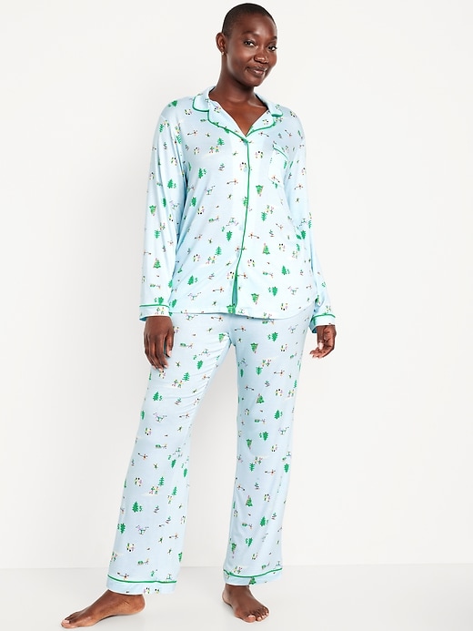 Image number 5 showing, Sunday Sleep Knit Jersey Pant Set