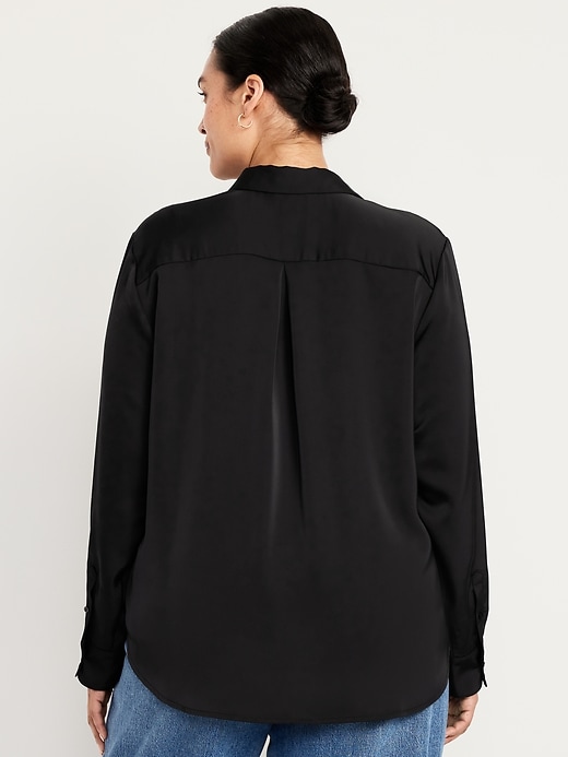 Image number 8 showing, Satin Button-Down Shirt