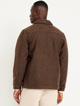 ジャケット・アウター OLD NAVY 00s Padded Wool Jacket Brown XL s-l1200.jpg