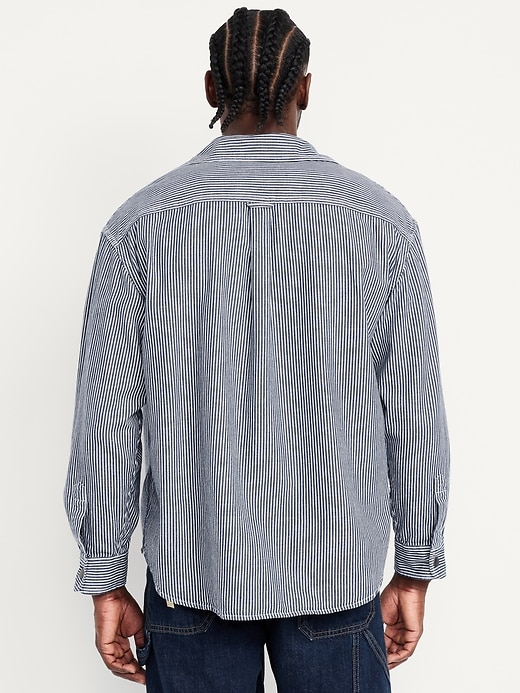 Image number 2 showing, Oversized Striped Workwear Shacket