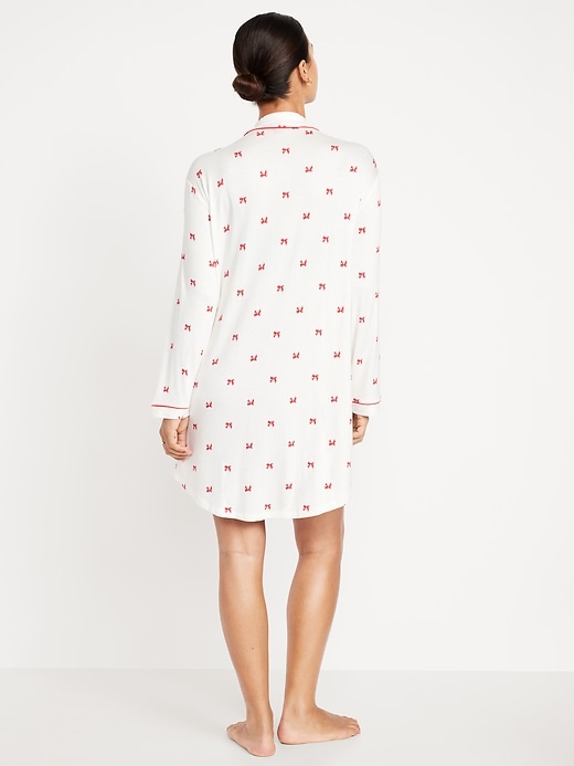 Image number 6 showing, Long-Sleeve Knit Sleep Shirt