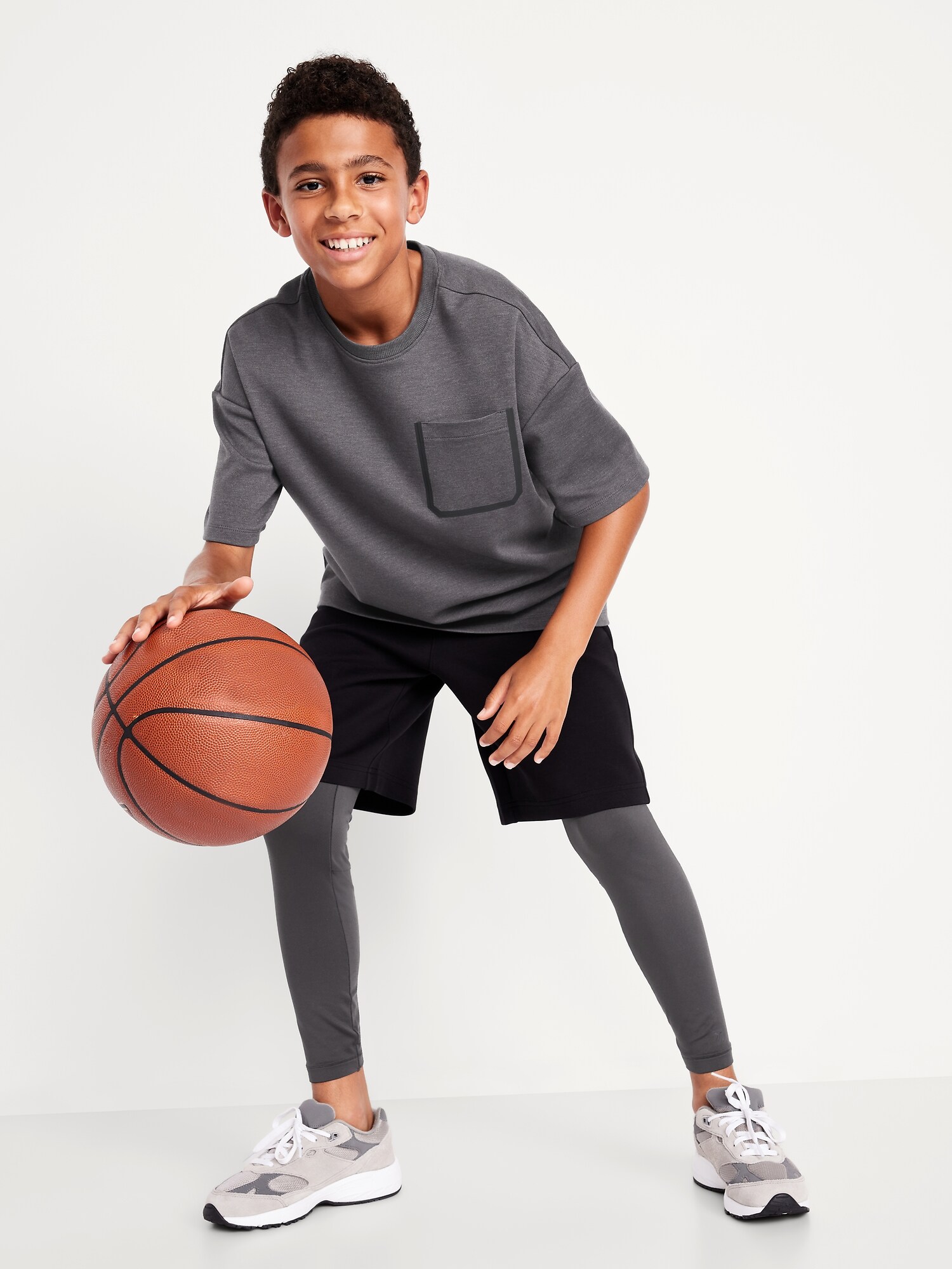 Детские базовые термотайтсы Old Navy UltraBase для мальчиков, цвет: Серый — фото 3
