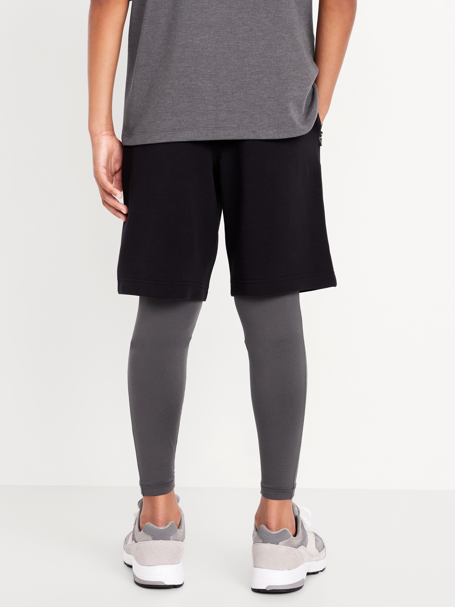 Детские базовые термотайтсы Old Navy UltraBase для мальчиков, цвет: Серый — фото 2