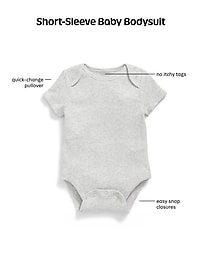 Image number 3 showing, Unisex Short-Sleeve Logo-Graphic Bodysuit for Baby