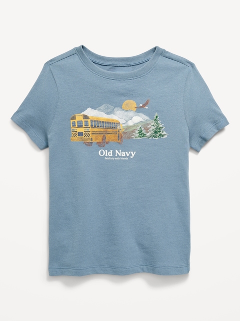 Short-Sleeve Logo-Graphic T-Shirt for Toddler Boys - Stonewash
