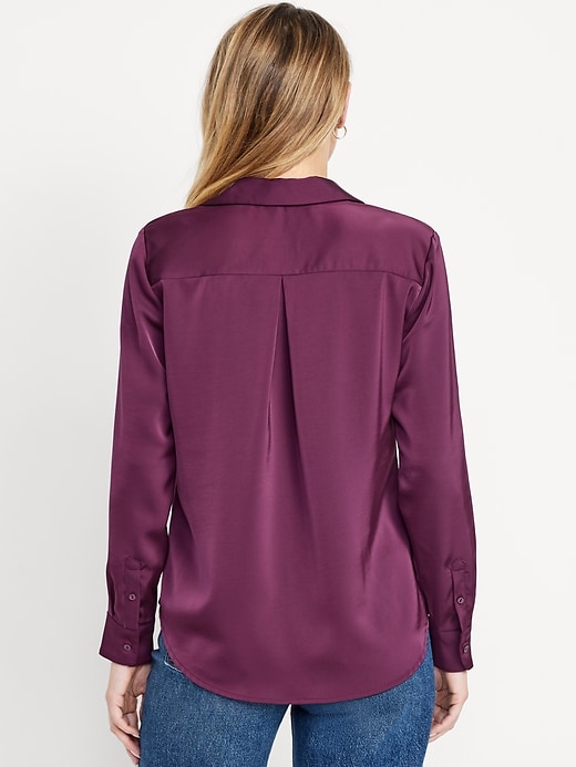 Image number 2 showing, Satin Button-Down Shirt