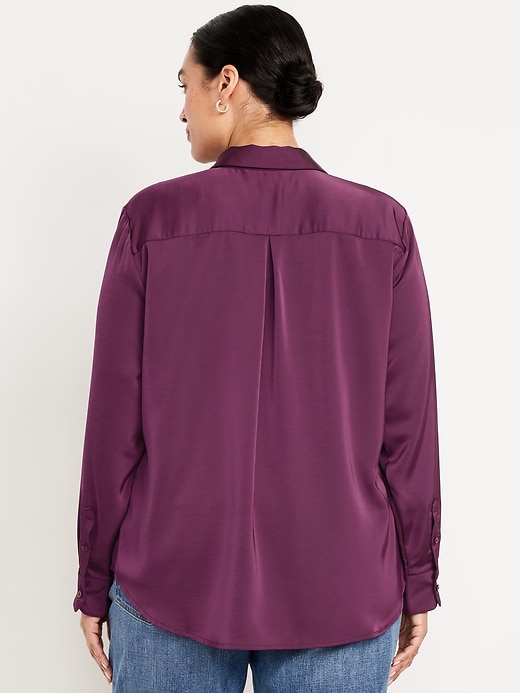 Image number 7 showing, Satin Button-Down Shirt