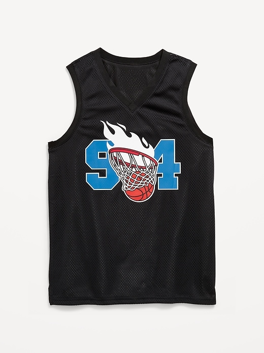 Image number 4 showing, Mesh Graphic Basketball Tank Top for Boys
