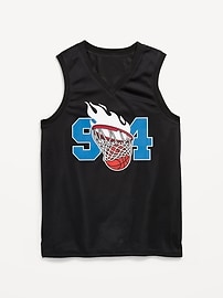 Image number 4 showing, Mesh Graphic Basketball Tank Top for Boys