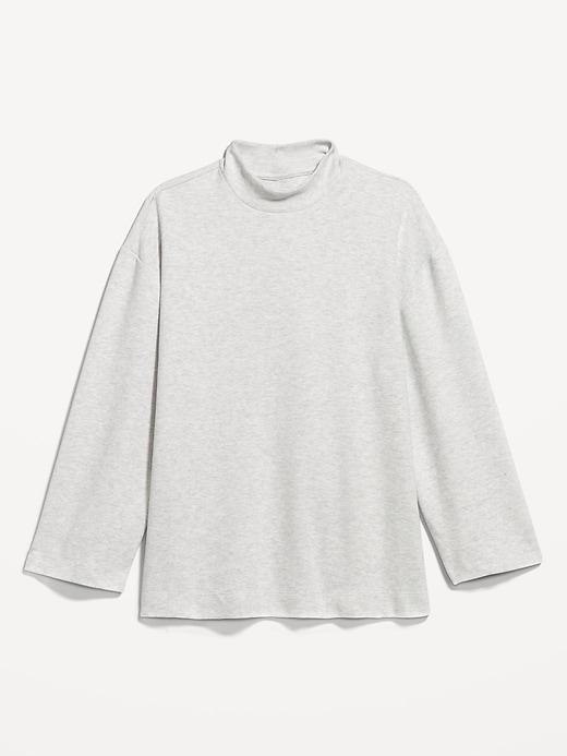 Cozy Mock-Neck Tunic Sweater