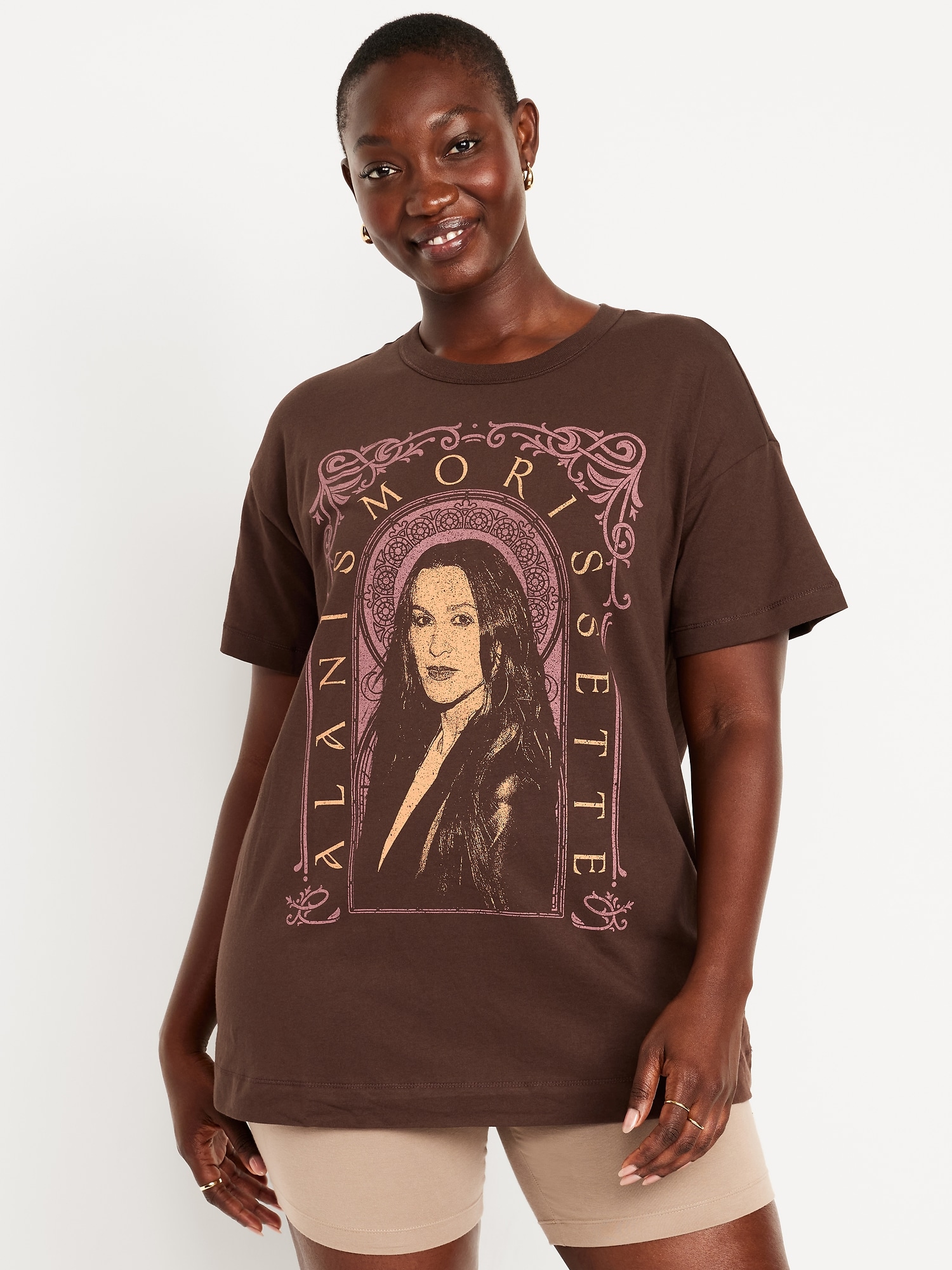 Oversized Alanis Morissette™ T-Shirt | Old Navy