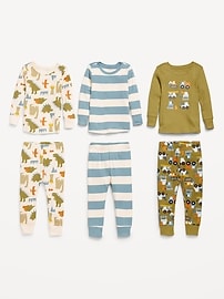 Image number 3 showing, Snug-Fit Printed Pajama 6-Piece for Toddler & Baby