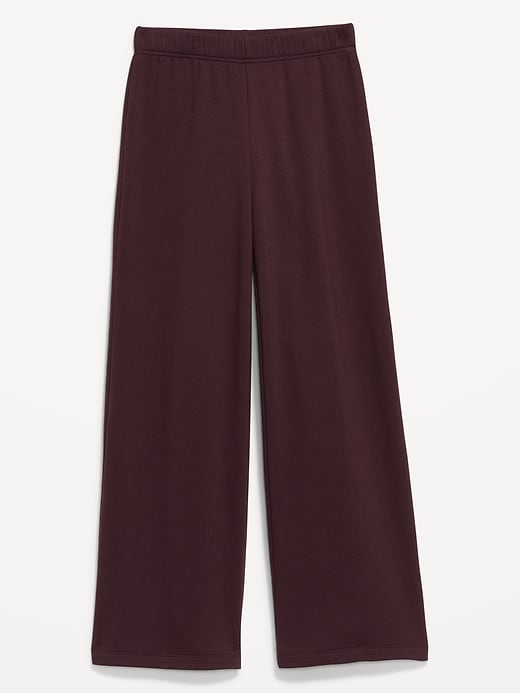 Image number 3 showing, High-Waisted Fleece-Lined Super Wide-Leg Pants