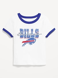 Image number 1 showing, NFL™ Buffalo Bills™ Fitted Graphic Ringer T-Shirt for Girls