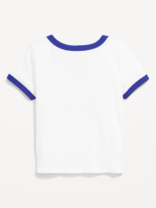 Image number 2 showing, NFL™ Buffalo Bills™ Fitted Graphic Ringer T-Shirt for Girls