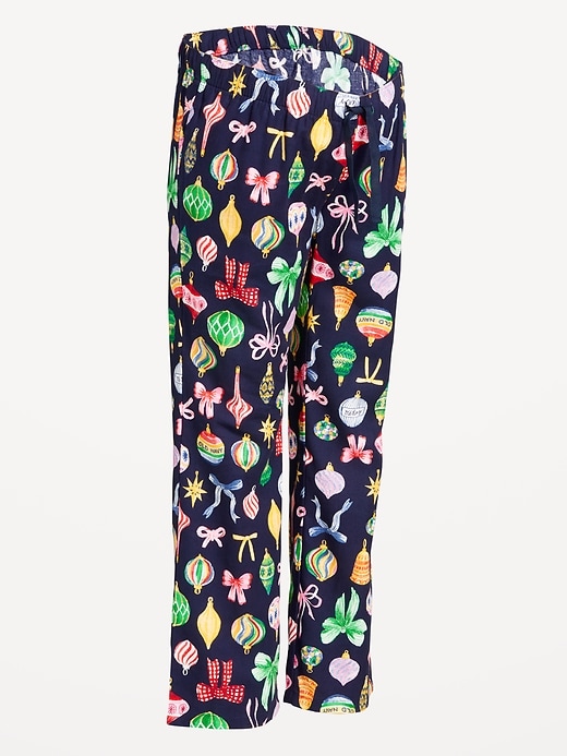 Image number 2 showing, Maternity Printed Flannel Pajama Pants
