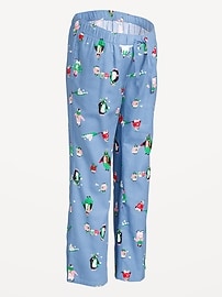 Image number 2 showing, Maternity Printed Flannel Pajama Pants