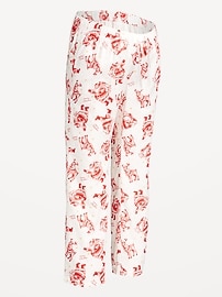 Image number 2 showing, Maternity Printed Flannel Pajama Pants