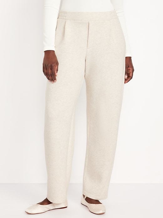 Image number 4 showing, High-Waisted Bounce Fleece Barrel Sweatpants