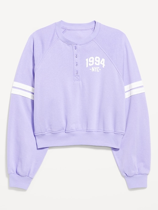 SoComfy Oversized Button-Front Sweatshirt