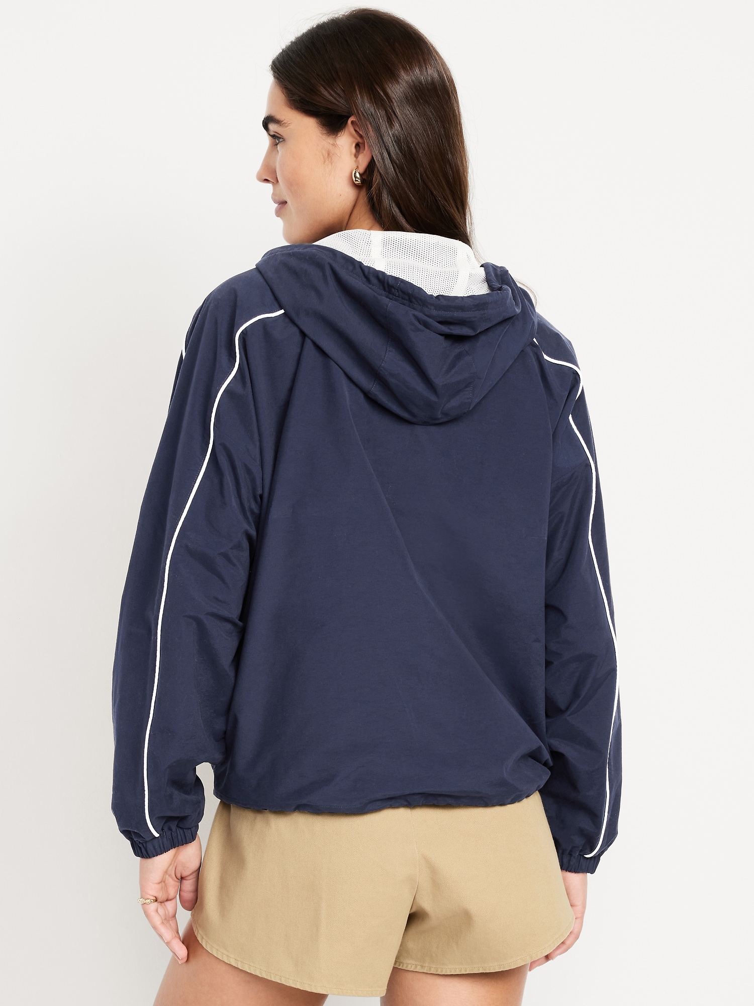 Hooded Zip Windbreaker