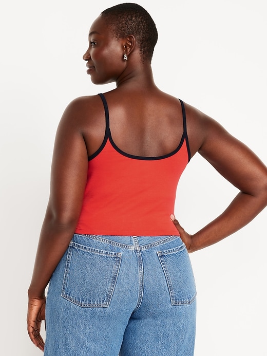 Image number 5 showing, Tipped Jersey Cropped Cami Top