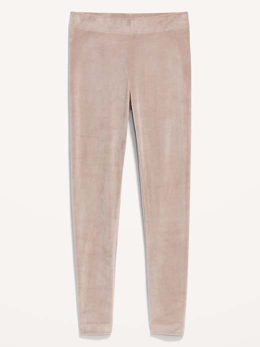 Image number 3 showing, High-Waisted Velour Fashion Ankle Leggings
