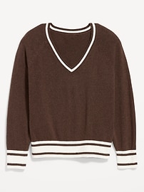 Image number 1 showing, SoSoft Loose V-Neck Sweater
