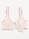 Lace-Trim Mesh-Dot Balconette Bra - image 5