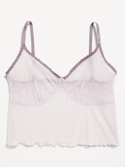 Mesh Cami Bra - Lilac Mist