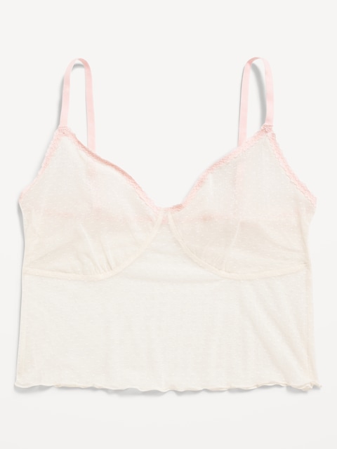 Mesh Cami Bra - Sea Salt
