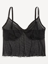 Image number 1 showing, Mesh Cami Bra